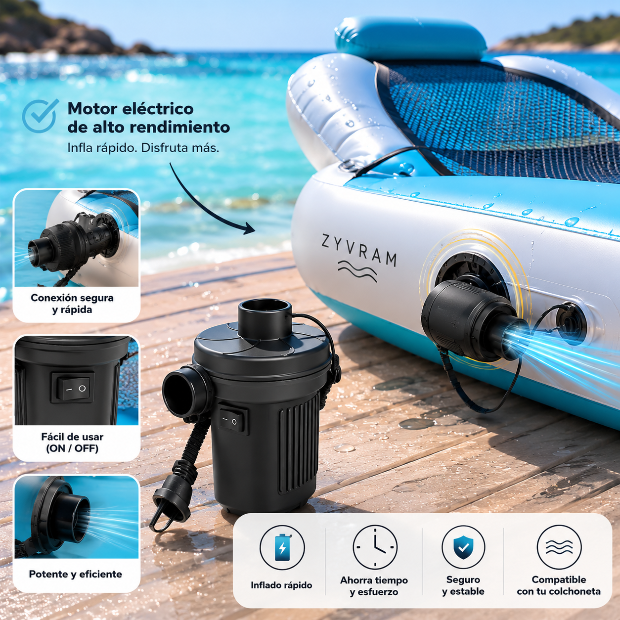 AquaCruise™ | Flotador Motorizado para Piscina